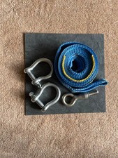 Heavy Duty Towing Strap With Shackles and Eye Bolt