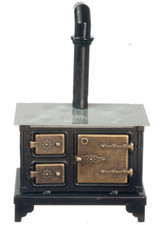 Dolls house stove metal - dolls,