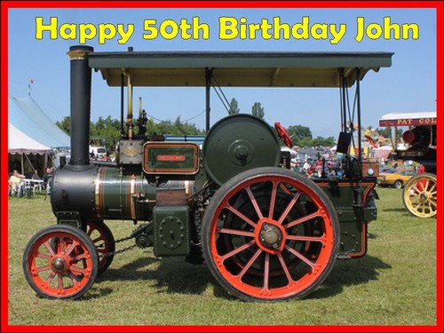 Steam traction engine