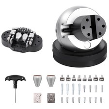 5" Jewelry Block Ball Vise 34PCS Attachment w/ Rubber Base Engraving Tool Kit