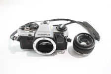 Olympus OM-10 Vintage SLR Film Camera Working w/ Zuiko 50mm F/1.8 Lens