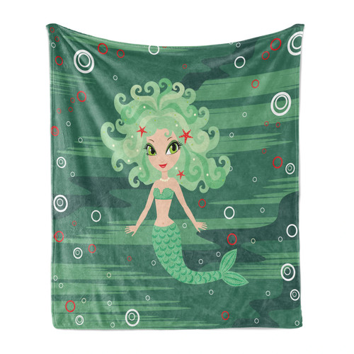 Mermaid soft flannel - mermaid,