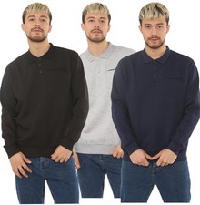 Mens Polo Sweatshirt Long