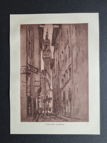 Antique 1909 print - ,