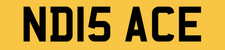 ND NUMBER PLATE PRIVATE