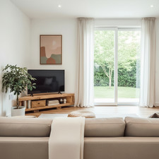 Corner Solid Wood Tv Unit /