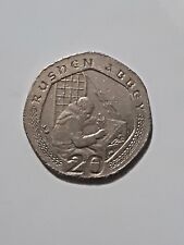 RARE 2000 20p pence ISLE OF MAN--RUSHEN ABBEY