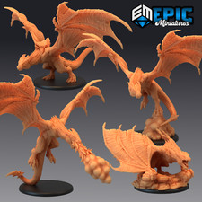 Draconic Wyvern 3D Print D&D