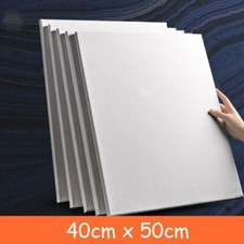 4 Pack Blank Artist Canvas Art Board Plain Painting Stretched Framed White Large