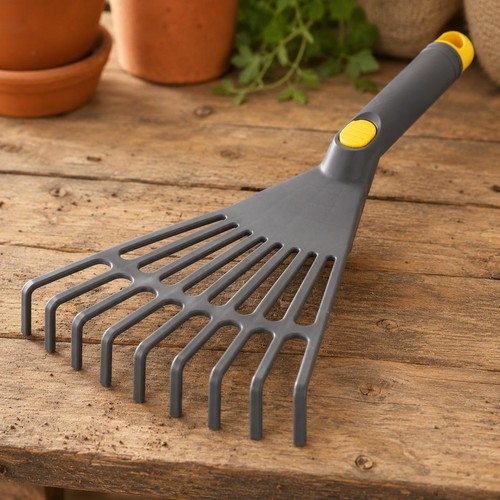Small sturdy hand rake for - small,