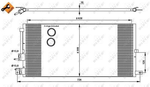 Nrf 35885 condenser - condenser,, air