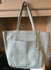 Radley large light blue leather shoulder bag with Radley dog very good condition