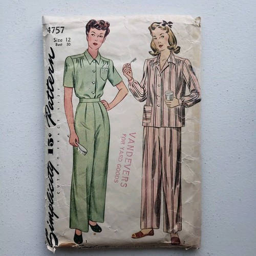 1940s vintage simplicity 4757 - simplicity,