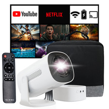 Android Projector  Mini Bluetooth HD Extra Battery Home Theater HDMI USB 5G WiFi