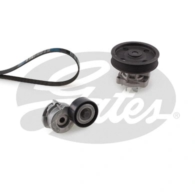 Water pump ribbed belt set - +,