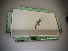 Art deco bevelled mirror with - bevelled,