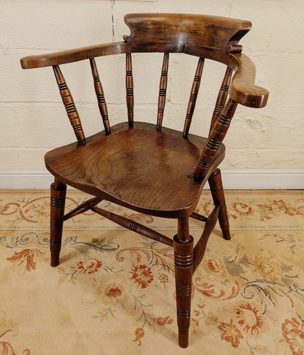Victorian solid elm turned - elm,