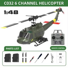 RC ERA C032 1:48 Huey Helicopter UH-1 6-axis Gyro 6CH 3D  Brushless 2 Battery