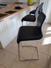 Bar Stools leather good condition very comfortable 4 available Italian. £75 each