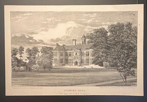 Antique lithograph sudbury - antique,