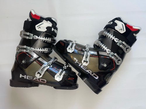Men ski boots head - head, vector
