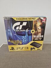 PlayStation 3 PS3 Boxed 500GB Super Slim Gran Turismo 6 The Last Of US Bundle