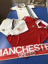 Original Manchester United Admiral Home & Away Shirts, Home Shorts and Scarf
