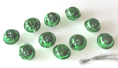 Green jingle bells - bells, sleigh