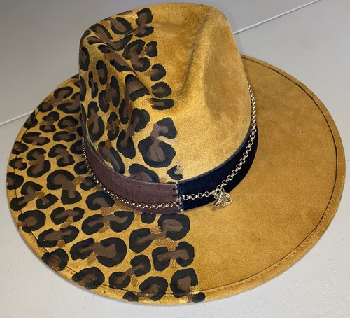 Womens fedora leopard - fedora,