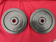  Cast Iron Weight Plates 2 x