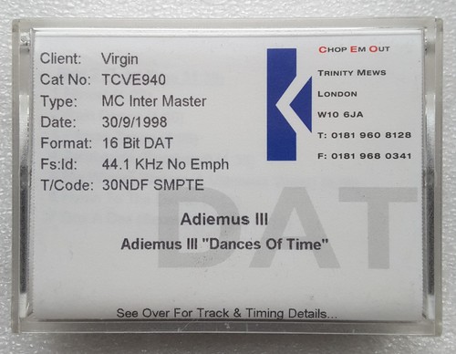 Adiemus iii dances time - "dances, time"