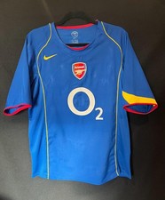 Arsenal original AWAY blue shirt 2004/05 nike O2 #14 HENRY FREE POST