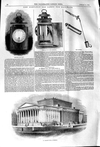 Old antique print 1845 - old,
