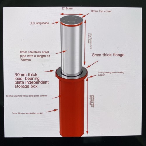 Electric bollard post - electric,