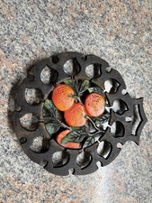 Vintage Style Cast Iron Pan Stand Kitchen Cooking