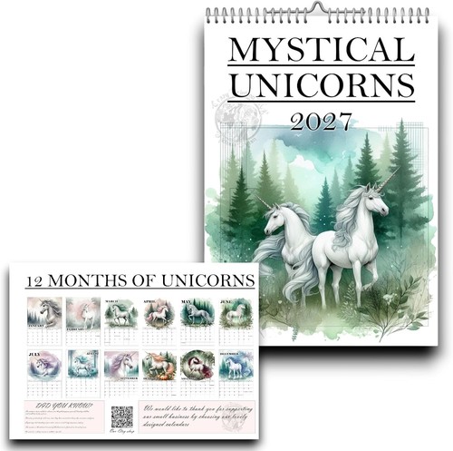 Unicorn calendar - unicorn,