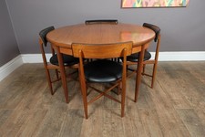 Vintage Retro G Plan Fresco Oval Dining Table and.4 Chairs VB Wilkins