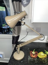 Vintage Herbert Terry & Sons Angle poise Lamp 90 1970’s Light Brown