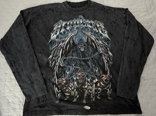 DROP DEAD HELLHOUNDS LONGSLEEVED DISTRESSED TOP LARGE RARE