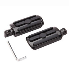 Black Aluminum Foot Pegs Motorcycle Footpegs Footrest For Harley Davidson Fatboy
