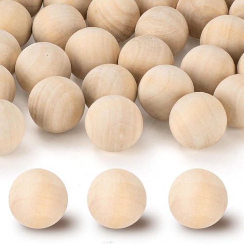 Natural wooden craft - natural, balls
