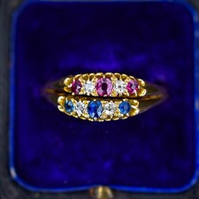 Antique 18ct Gold Sapphire