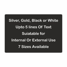 Engraved Brass or Brushed