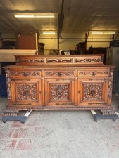 ANTIQUE OAK GERMAN CARVED