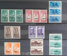 South West Africa 1943 War Effort Optd SWA MH stamps SG123 - 130b  see below
