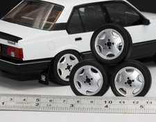 1:18 Ascona Astra Opel Kadett CAVALIER GSi 'SLAB' WHEELS SET MODIFIED Nova GTE