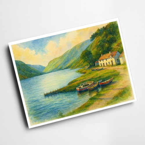 Print talyllyn lake - print,