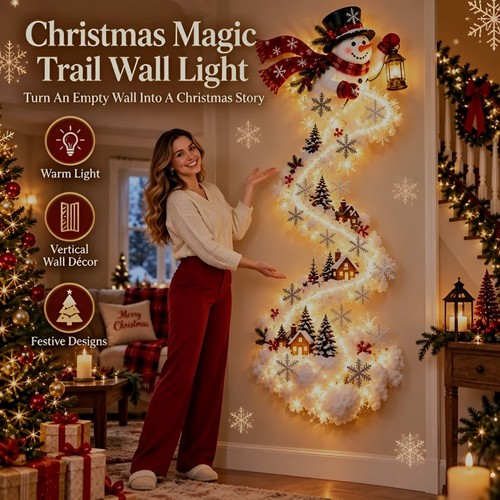 Led christmas magic trail wall - led,