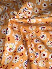 Vintage Retro Floral Fabric /