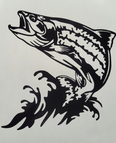 Trout fish vinyl sticker - fish,